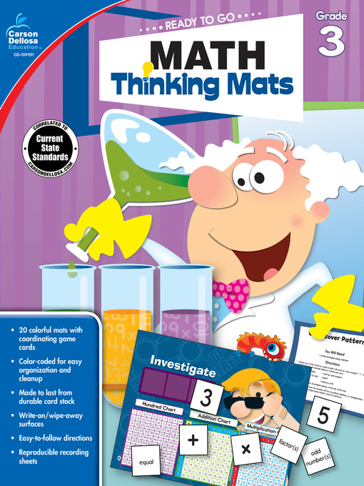 Title details for Math Thinking Mats, Grade 3 by Carson Dellosa Education - Available